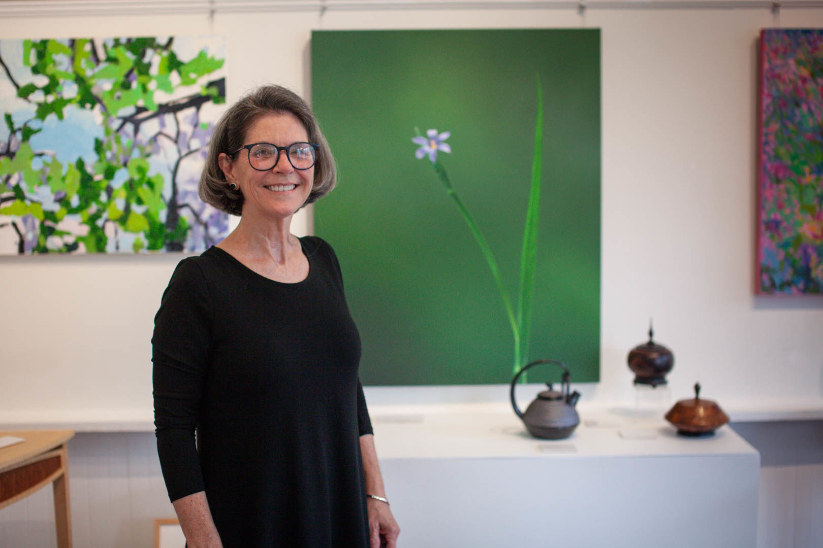 Jackie Bailey Labovitz - Cottage Curator with Blue-Eyed Grass photograph by her-55-story.jpg